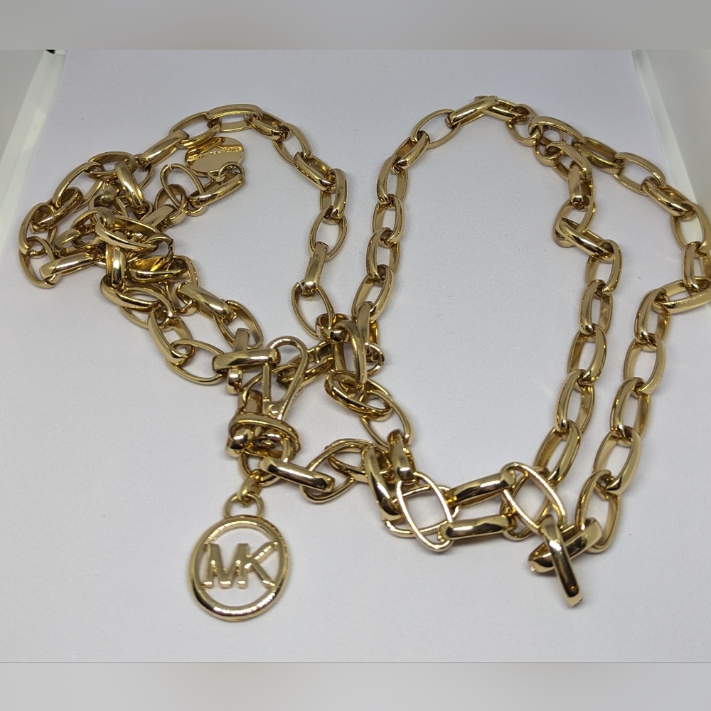 Michael Kors gold chain belt
